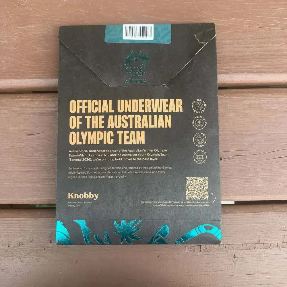Knobby Green and Gold Australian Olympic Team Girls Shortie Underwear Size 8/10